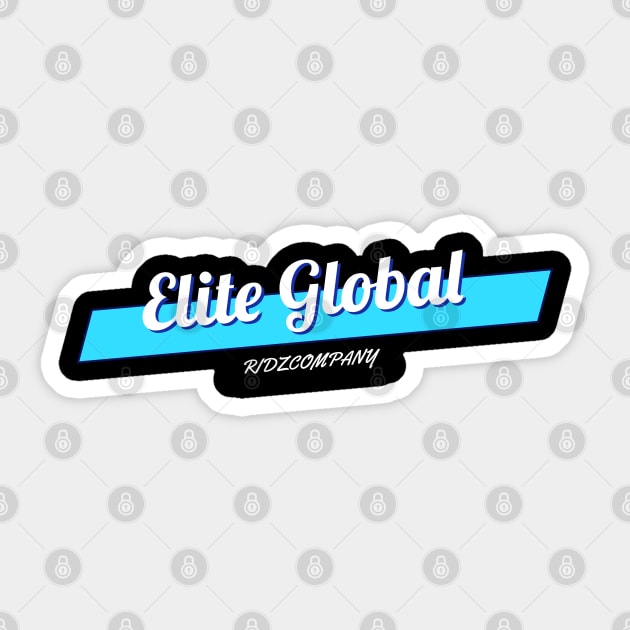 Elite global Sticker by Ridzdesign